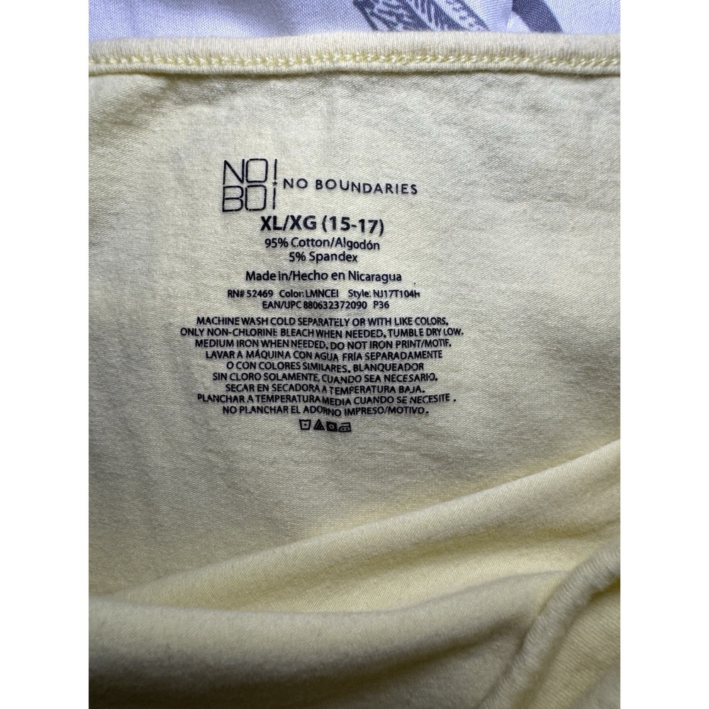 Lot of 2 Tank Tops Green and Light Yellow Time and Tru No Boundaries XL - Picture 7 of 7